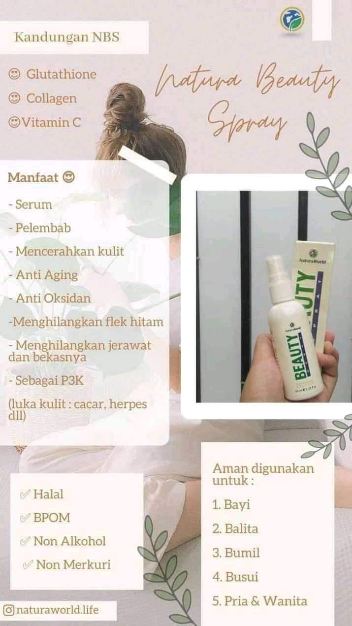 Natura beauty spray